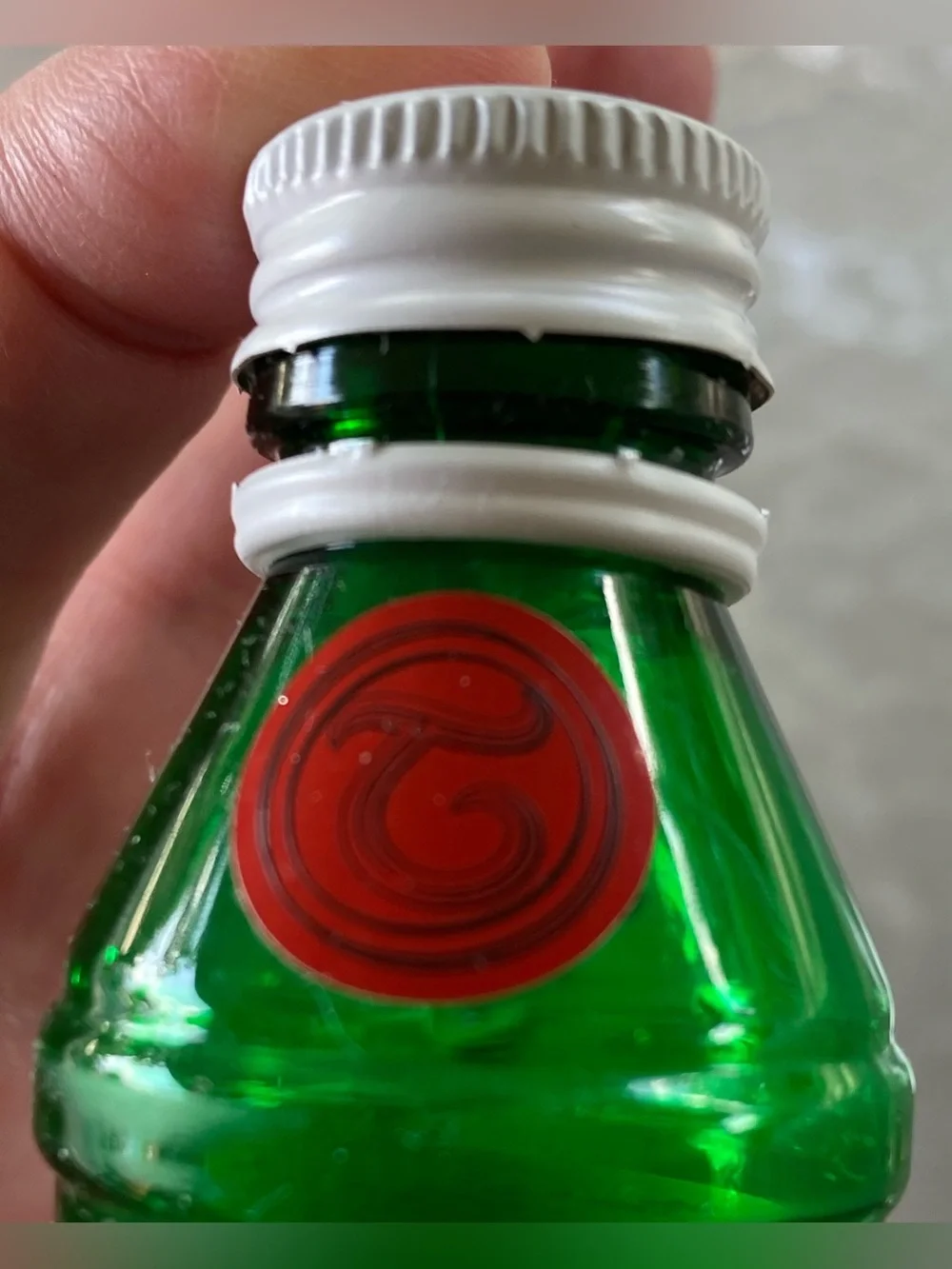 Tanqueray Special Dry Gin Mini Bottle - vintage - plastic
